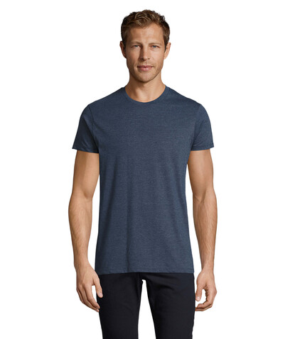 REGENT FIT HERREN 150g - Heather Denim bedrucken, Art.-Nr. S00553-HD-XXL REGENT FIT HERREN 150g - Heather Denim bedrucken, Art.-Nr. S00553-HD-XXL