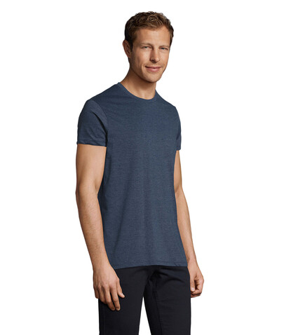 REGENT FIT HERREN 150g - Heather Denim bedrucken, Art.-Nr. S00553-HD-XXL REGENT FIT HERREN 150g - Heather Denim bedrucken, Art.-Nr. S00553-HD-XXL