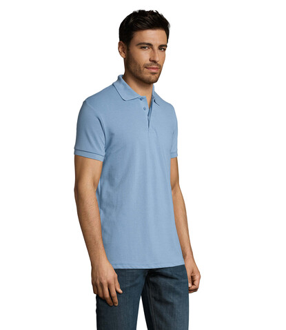 PRIME HERREN POLO 200g - Sky Blue Pique bedrucken, Art.-Nr. S00571-SP-XL PRIME HERREN POLO 200g - Sky Blue Pique bedrucken, Art.-Nr. S00571-SP-XL