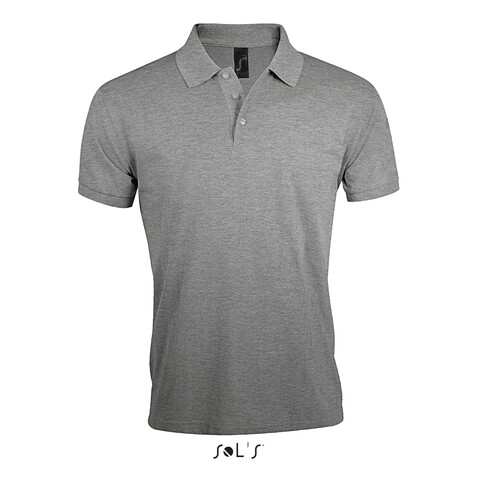 PRIME HERREN POLO 200g - Grau-Melange 2 bedrucken, Art.-Nr. S00571-GY-3XL PRIME HERREN POLO 200g - Grau-Melange 2 bedrucken, Art.-Nr. S00571-GY-3XL
