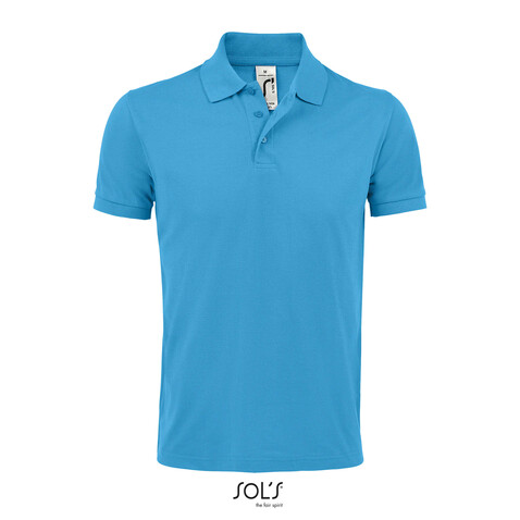 PRIME HERREN POLO 200g - Aqua bedrucken, Art.-Nr. S00571-AQ-3XL PRIME HERREN POLO 200g - Aqua bedrucken, Art.-Nr. S00571-AQ-3XL