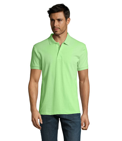 PRIME HERREN POLO 200g - Apple Green bedrucken, Art.-Nr. S00571-AG-M