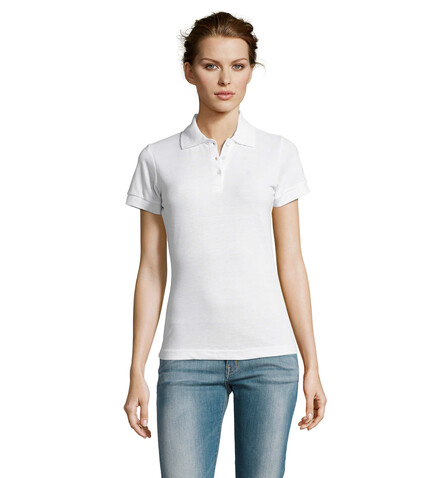 PRIME DAMEN POLO 200g - White bedrucken, Art.-Nr. S00573-WH-M PRIME DAMEN POLO 200g - White bedrucken, Art.-Nr. S00573-WH-M