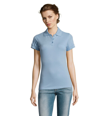 PRIME DAMEN POLO 200g - Sky Blue Pique bedrucken, Art.-Nr. S00573-SP-XL PRIME DAMEN POLO 200g - Sky Blue Pique bedrucken, Art.-Nr. S00573-SP-XL