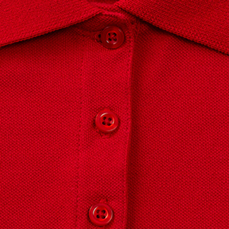 PASADENA Damen Polo 200g - Rot / Weiß bedrucken, Art.-Nr. S00578-RE-L PASADENA Damen Polo 200g - Rot / Weiß bedrucken, Art.-Nr. S00578-RE-L