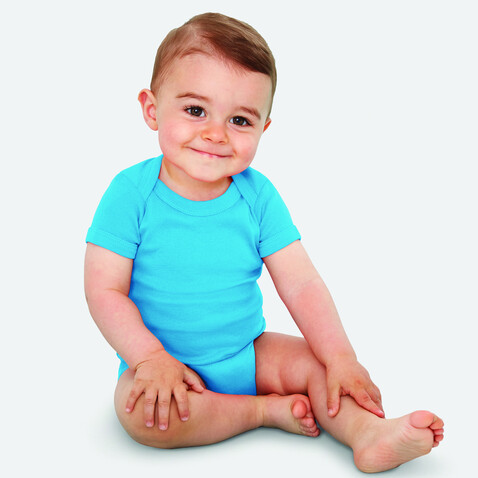 BAMBINO BABY BODY 180g - Aqua bedrucken, Art.-Nr. S00583-AQ-XXS BAMBINO BABY BODY 180g - Aqua bedrucken, Art.-Nr. S00583-AQ-XXS