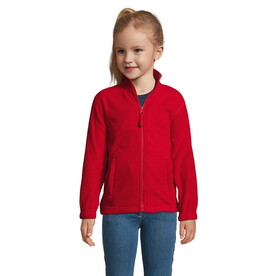 NORTH KINDER FL JACKE  300g - Red bedrucken, Art.-Nr. S00589-RD-3XL