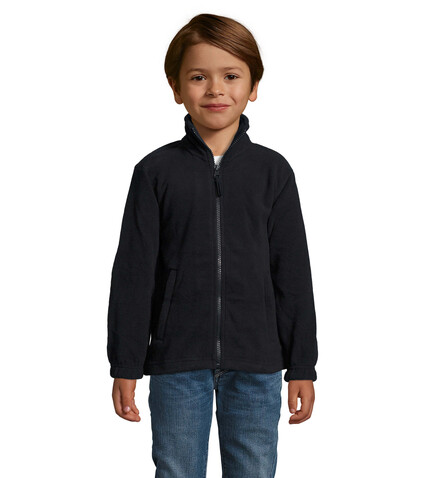 NORTH KINDER FL JACKE  300g - Navy bedrucken, Art.-Nr. S00589-NY-XXL
