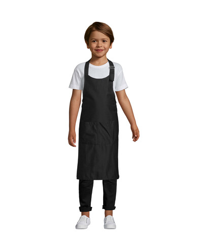 GALA KIDS APRON WITH POCKET - Schwarz bedrucken, Art.-Nr. S00599-BK-M GALA KIDS APRON WITH POCKET - Schwarz bedrucken, Art.-Nr. S00599-BK-M