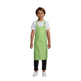 GALA KIDS APRON WITH POCKET - Apple Green bedrucken, Art.-Nr. S00599-AG-M