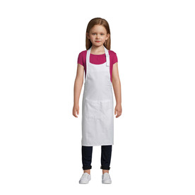 GALA KIDS APRON WITH POCKET - White bedrucken, Art.-Nr. S00599-WH-M