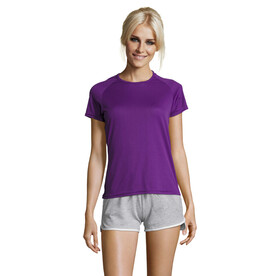SPORTY DAMENT-SHIRT  140g - Dark Purple bedrucken, Art.-Nr. S01159-DA-XL