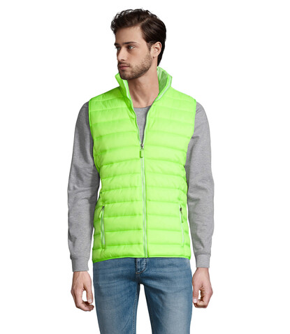 WAVE MEN Bodywarmer - Neon Lime bedrucken, Art.-Nr. S01436-NL-S WAVE MEN Bodywarmer - Neon Lime bedrucken, Art.-Nr. S01436-NL-S