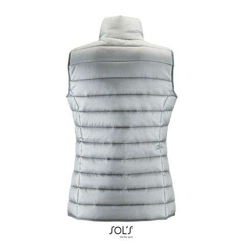 WAVE DAMEN BODYWARMER 180g - Metal Grey bedrucken, Art.-Nr. S01437-MG-L WAVE DAMEN BODYWARMER 180g - Metal Grey bedrucken, Art.-Nr. S01437-MG-L