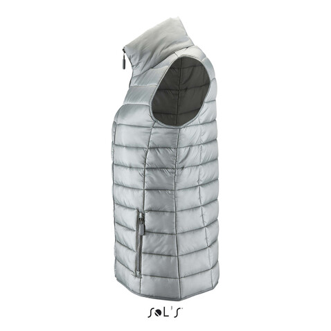 WAVE DAMEN BODYWARMER 180g - Metal Grey bedrucken, Art.-Nr. S01437-MG-L WAVE DAMEN BODYWARMER 180g - Metal Grey bedrucken, Art.-Nr. S01437-MG-L
