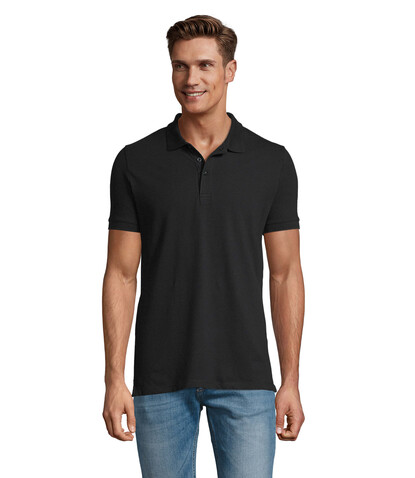PHOENIX HERREN POLO 220g - Schwarz bedrucken, Art.-Nr. S01708-BK-S PHOENIX HERREN POLO 220g - Schwarz bedrucken, Art.-Nr. S01708-BK-S