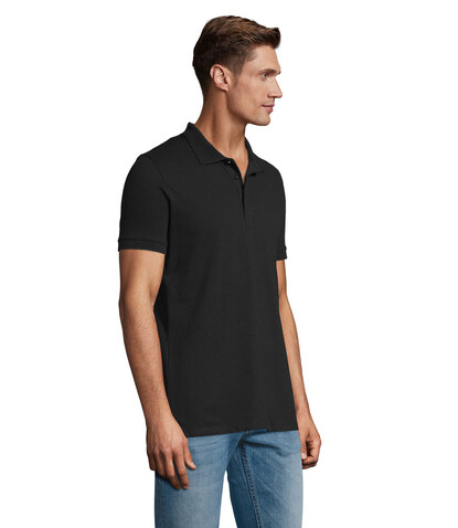 PHOENIX HERREN POLO 220g - Schwarz bedrucken, Art.-Nr. S01708-BK-S PHOENIX HERREN POLO 220g - Schwarz bedrucken, Art.-Nr. S01708-BK-S