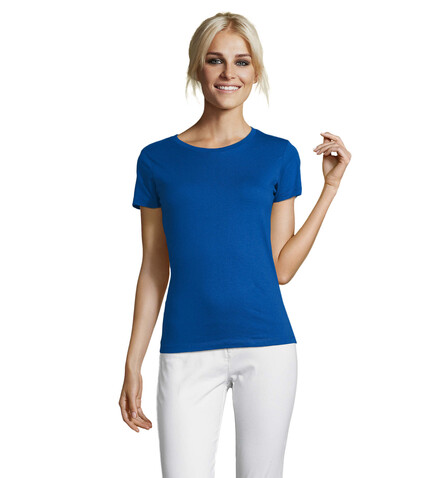 REGENT DAMENT-SHIRT 150g - Royal Blue bedrucken, Art.-Nr. S01825-RB-M REGENT DAMENT-SHIRT 150g - Royal Blue bedrucken, Art.-Nr. S01825-RB-M
