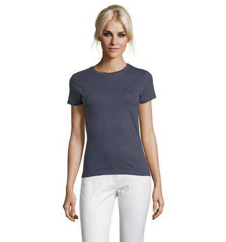 REGENT DAMENT-SHIRT 150g - Mausgrau bedrucken, Art.-Nr. S01825-MU-L REGENT DAMENT-SHIRT 150g - Mausgrau bedrucken, Art.-Nr. S01825-MU-L