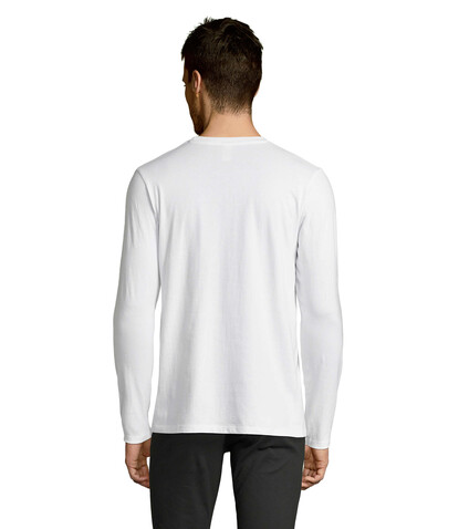 IMPERIAL LSL MEN T-Shirt190 - White bedrucken, Art.-Nr. S02074-WH-XL