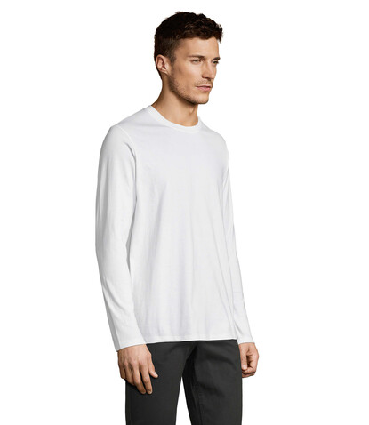 IMPERIAL LSL MEN T-Shirt190 - White bedrucken, Art.-Nr. S02074-WH-XL