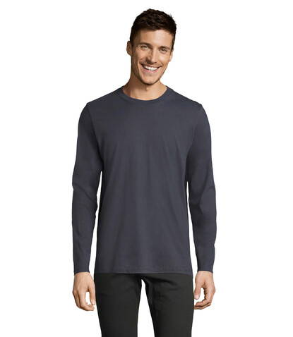IMPERIAL LSL MEN T-Shirt190 - Mausgrau bedrucken, Art.-Nr. S02074-MU-XXL IMPERIAL LSL MEN T-Shirt190 - Mausgrau bedrucken, Art.-Nr. S02074-MU-XXL