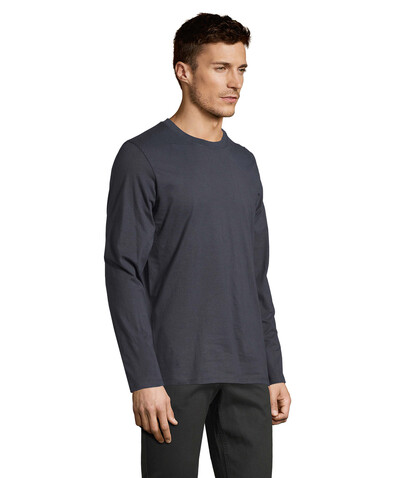 IMPERIAL LSL MEN T-Shirt190 - Mausgrau bedrucken, Art.-Nr. S02074-MU-XXL IMPERIAL LSL MEN T-Shirt190 - Mausgrau bedrucken, Art.-Nr. S02074-MU-XXL
