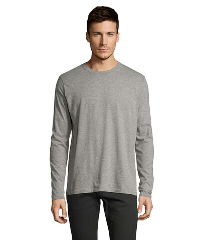 IMPERIAL LSL MEN T-Shirt190 - Graue Melange bedrucken, Art.-Nr. S02074-GM-XL IMPERIAL LSL MEN T-Shirt190 - Graue Melange bedrucken, Art.-Nr. S02074-GM-XL