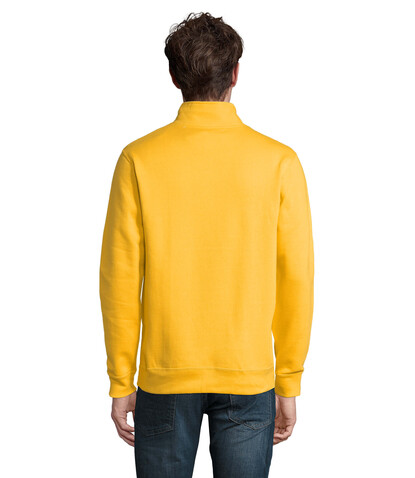 STAN Sweater Zip Kragen 260 - Gold bedrucken, Art.-Nr. S02088-GO-XL STAN Sweater Zip Kragen 260 - Gold bedrucken, Art.-Nr. S02088-GO-XL