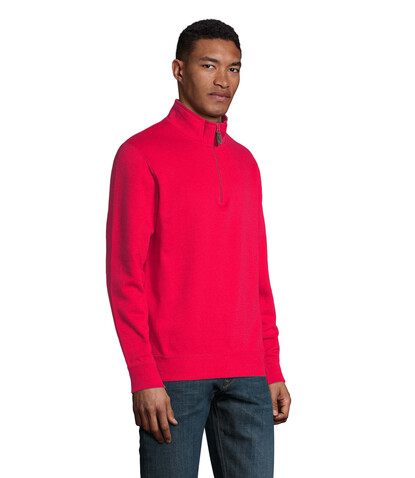 STAN Sweater Zip Kragen 260 - Red bedrucken, Art.-Nr. S02088-RD-3XL STAN Sweater Zip Kragen 260 - Red bedrucken, Art.-Nr. S02088-RD-3XL