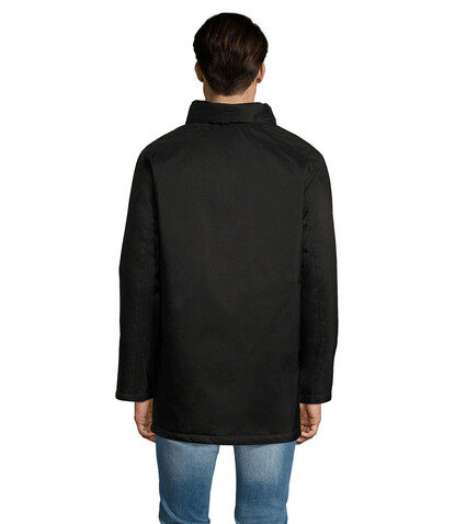 ROBYN UNISEX PARKA - Schwarz bedrucken, Art.-Nr. S02109-BK-L