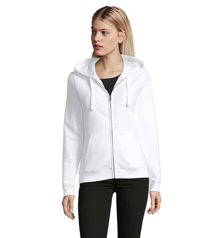 SPIKE HOOD DAMEN 280gr - White bedrucken, Art.-Nr. S03106-WH-XS SPIKE HOOD DAMEN 280gr - White bedrucken, Art.-Nr. S03106-WH-XS