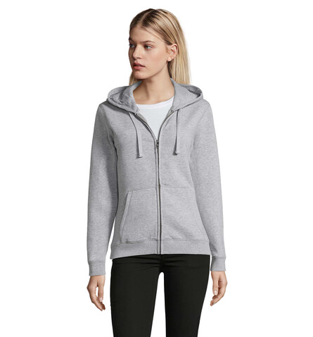 SPIKE HOOD DAMEN 280gr - Grau-Melange 2 bedrucken, Art.-Nr. S03106-GY-M SPIKE HOOD DAMEN 280gr - Grau-Melange 2 bedrucken, Art.-Nr. S03106-GY-M