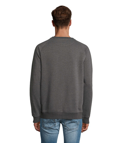 SPACE Unisex Sweater 280g - Charcoal Melange bedrucken, Art.-Nr. S03567-CE-XXL