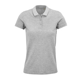 PLANET WOMEN Polo 170g - Grau-Melange 2 bedrucken, Art.-Nr. S03575-GY-XXL
