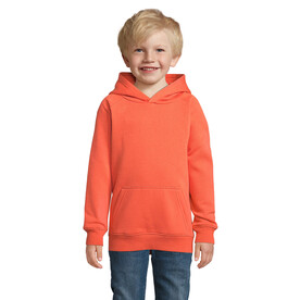 STELLAR KINDER KAPUZENPULLI - Burnt Orange bedrucken, Art.-Nr. S03576-OB-4XL
