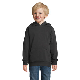 STELLAR KINDER KAPUZENPULLI - Schwarz bedrucken, Art.-Nr. S03576-BK-4XL