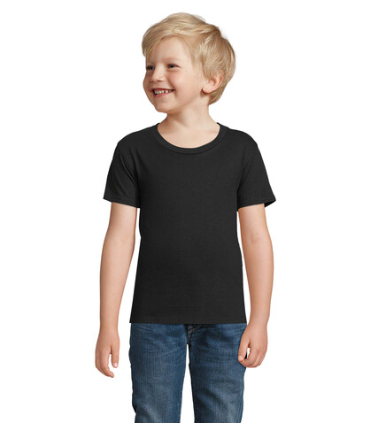 PIONEER KINDERT-SHIRT 175g - Deep Black bedrucken, Art.-Nr. S03578-DB-4XL