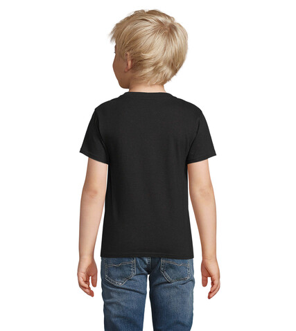 PIONEER KINDERT-SHIRT 175g - Deep Black bedrucken, Art.-Nr. S03578-DB-4XL