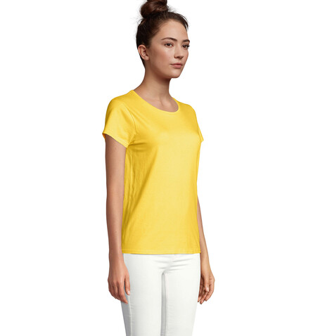 CRUSADER WOMEN T-Shirt 150g - Gold bedrucken, Art.-Nr. S03581-GO-M