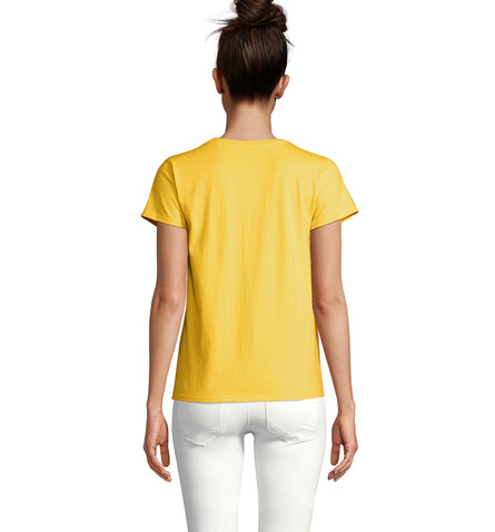 CRUSADER WOMEN T-Shirt 150g - Gold bedrucken, Art.-Nr. S03581-GO-M