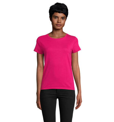 CRUSADER WOMEN T-Shirt 150g - Fuchsia bedrucken, Art.-Nr. S03581-FU-L CRUSADER WOMEN T-Shirt 150g - Fuchsia bedrucken, Art.-Nr. S03581-FU-L