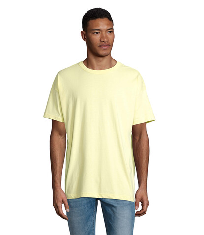 BOXY MEN T-SHIRT OVERSIZE - Hellgelb bedrucken, Art.-Nr. S03806-LY-XL BOXY MEN T-SHIRT OVERSIZE - Hellgelb bedrucken, Art.-Nr. S03806-LY-XL