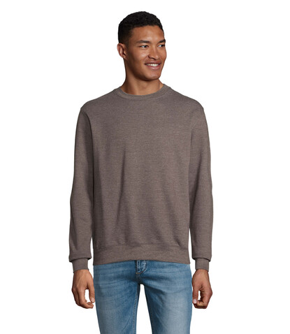 COLUMBIA UNISEX SWEATSHIRT - Charcoal Melange bedrucken, Art.-Nr. S03814-CE-XXL