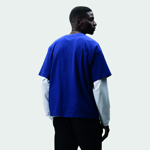 LEGACY OVERSIZED T-SHIRT - Indigo bedrucken, Art.-Nr. S03996-IO-M