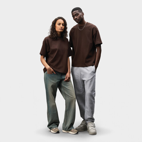 LEGACY OVERSIZED T-SHIRT - Dark Chocolate bedrucken, Art.-Nr. S03996-DC-M
