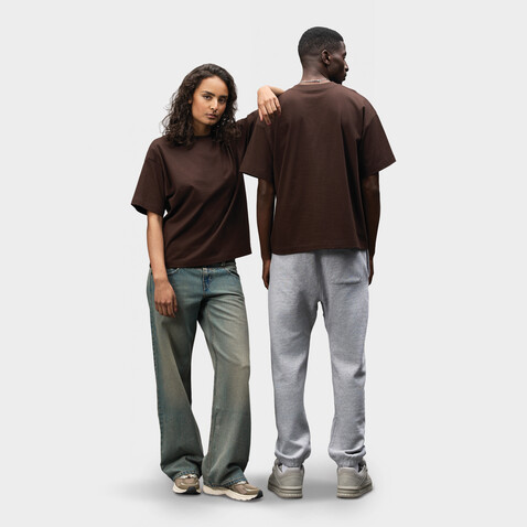 LEGACY OVERSIZED T-SHIRT - Dark Chocolate bedrucken, Art.-Nr. S03996-DC-M