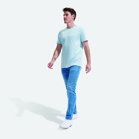 TUNER T-SHIRT - Light Blue bedrucken, Art.-Nr. S04203-LB-M TUNER T-SHIRT - Light Blue bedrucken, Art.-Nr. S04203-LB-M