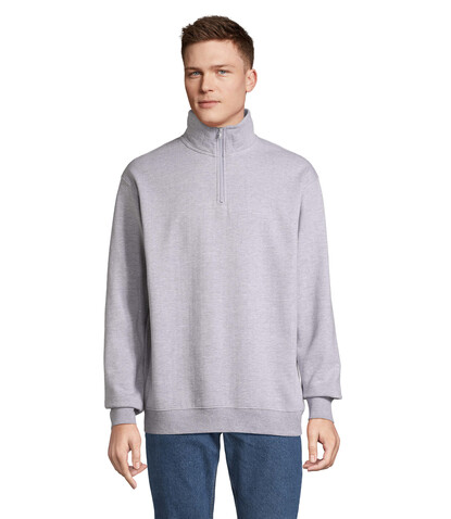 CONRAD Sweater Zip Kragen - Grau-Melange 2 bedrucken, Art.-Nr. S04234-GY-XL CONRAD Sweater Zip Kragen - Grau-Melange 2 bedrucken, Art.-Nr. S04234-GY-XL