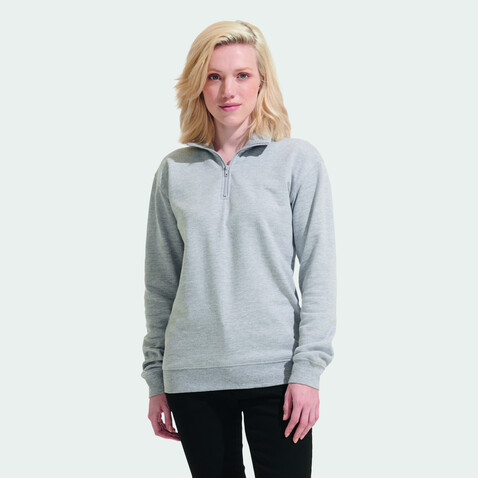 CONRAD Sweater Zip Kragen - Grau-Melange 2 bedrucken, Art.-Nr. S04234-GY-XL CONRAD Sweater Zip Kragen - Grau-Melange 2 bedrucken, Art.-Nr. S04234-GY-XL